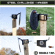 Double Tap Industries Steel Challenge Stage 1 - Five to Go Target w/Hangers, Raw/Black, SC-5TG-H
