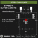 Double Tap Industries Steel Challenge Stage 4 - Outer Limits Target, Raw, SC-OL