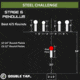 Double Tap Industries Steel Challenge Stage 6 - Pendulum Target, Raw, SC-PD