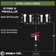 Double Tap Industries Steel Challenge Stage 6 - Pendulum Target, Raw, SC-PD