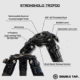Double Tap Industries Stronghold Aluminum Shooting Tripod w/Ball Head, Black, TRI-A-002BH