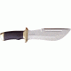 Down Under Knives Razorback Fixed Blade Knife, 7in, Black Leather Wrapped Handle DUKRB