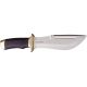 Down Under Knives Razorback Fixed Blade Knife, 7in, Black Leather Wrapped Handle DUKRB