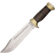 Down Under The Walkabout Fixed Blade Knife, 8in, 440C Steel, Bowie, Stacked Leather Handle DUKWA