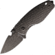 DPx Gear Heat Framelock Folding Knife, 3in, Bohler M390 Stainless Steel, Drop Point, Platinum Gray 3D Titanium, Gray, HTF020