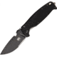 DPx Gear HEST/F Folder 2.0 Folding Knife, 3.125in, Serrated, Black G10 Handle DPXHSF117