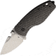 DPx Gear HEST Framelock 3D Gray Folding Knife, 3 stonewash finish Bohler M390 stainless blade, Gray textured titanium handle, DPHTF017