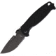 DPx Gear Milspec 3.0 HEST Framelock Folding Knife, 3.25 black finish partially serrated Niolox tool , Black G10 handle with black titanium back handle, DPHSF202