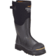 Dryshod Steel-Toe Adjustable Gusset Work Boot, Black/Yellow, 16, STG-UH-BK-016