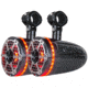 DS18 HYDRO 6.5in 2-Way Wakeboard Pod Tower Speakers w/1.5in Compression Driver &amp; RGB Lights - 450W, Black, CF-6TPBNEO