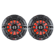 DS18 HYDRO 8in 2-Way Marine Speakers w/RGB LED Lights 375W, Matte Black, NXL-8BK