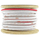 DS18 HYDRO Marine Grade OFC Power Wire 4 GA - 50ft Roll, White/Red, MOFC4GA50P