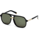 DSquared DQ0071 Sunglasses - Shiny Black Frame Color, Green Lens Color