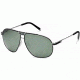 DSquared DQ0073 Sunglasses - Shiny Black Frame Color, Green Mirror Lens Color