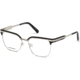 DSquared DQ5240 Eyeglass Frames - Shiny Palladium Frame Color, Shiny Palladium Lens Color