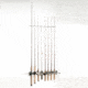 Du-Bro Trac-A-Rod 2 foot Fishing Rod Rack, Silver/Black, 1080B