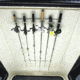 Du-Bro Trac-A-Rod 2 foot Fishing Rod Rack, Silver/Black, 1080B