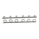 Du-Bro Du-Bro Trac-A-Rod Set, 2 Holds 6 Rods, Silver/White, 1080