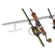 Du-Bro Hang-M-High Fishing Rod Rack, Silver/White, 1085