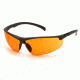 Ducks Unlimited Shooting Eyewear, Orange Lens, Black Frame DUSB6640D
