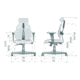 DuoRest Leaders Chair - dimensions in mm