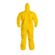 DuPont Tychem 2000 Coveralls w/Hood, Elastic Wrists and Ankles, Bound Seams, Yellow, Extra Large, 12 Pack, QC127BYLXL00