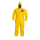 DuPont Tychem 2000 Coveralls w/Hood, Elastic Wrists and Ankles, Bound Seams, Yellow, Extra Large, 12 Pack, QC127BYLXL00