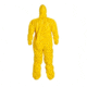 DuPont Tychem 2000 Coveralls w/Standard Hood and Attached Socks, Taped Seams, Yellow, 5XL, 4 Pack, QC122TYL5X0004