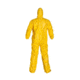 DuPont Tychem 2000 Coveralls w/Standard Hood and Attached Socks, Taped Seams, Yellow, 5XL, 4 Pack, QC122TYL5X0004