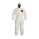 DuPont Tychem 4000 Coverall w/Hood, Elastic Wrists and Ankles, White, Large, 12 Pack, SL127BWHLG00