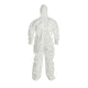 DuPont Tychem 4000 Coveralls w/Standard Hood, Taped Seams, White, Large, 6 Pack, SL127TWHLG0006
