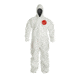 DuPont Tychem 4000 Coveralls w/Standard Hood, Taped Seams, White, Large, 6 Pack, SL127TWHLG0006