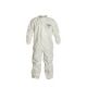 DuPont Tychem SL White MD Coveralls with Laydown Collar and Elastic Wrists w/ Ankles, Case of 6