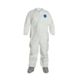 DuPont Tyvek 400 Coveralls w/Elastic Wrists and Attached Skid Resistant Boots, White, 3X, Case of 25, TY121SWH3X0025