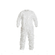 DuPont Tyvek IsoClean Coveralls, Clean-Processed and Sterile, Bound Seams/Neck, Dolman Sleeve, Elastic Wrists/Ankles, White, 2x, Case of 25, IC253BWH2XCS
