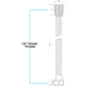 Dura Faucet 60 Stainless Steel RV Shower Hose Oil Rubbed Bronze, DF-SA200-ORB
