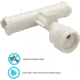 Dura Faucet RV Shower Diverter Tee, White, DF-RK900-WT