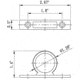 Dura Faucet RV Shower Hose Ring, Bisque Parchment, DF-SA155-BQ