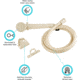 Dura Faucet RV Single Function Shower Haed And Hose, Bisque Parchment, DF-SA130-BQ