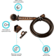 Dura Faucet RV Single Function Shower Haed And Hose, Oil Rubbed Bronze, DF-SA130-ORB