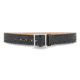 1-3/4" Basketweave Leather Garrison Belt with Nickel Buckle