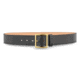 1-3/4&quot; Plain Leather Garrison Belt with Gold Buckle