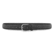1-3/8" Black Plain Leather Casual Belt