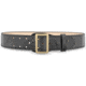 DutyMan 2-1/4inch High-gloss Leather Sam Browne 2-row Stitch Duty Belt With Gold Buckle DTY-1031-32-9002