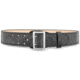 DutyMan 2-1/4inch High-gloss Leather Sam Browne 2-row Stitch Duty Belt With Nickel Buckle DTY-1031-44-9001