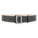 2-1/4" Plain Leather Sam Brown 4 Row Stitch Duty Belt with Nickel Buckle