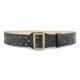 2-1/4" Plain Leather Sam Browne 2-Row Stitch Duty Belt with Gold Buckle