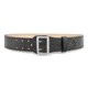 2-1/4" Plain Leather Sam Browne 2-Row Stitch Duty Belt with Nickel Buckle