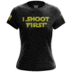 We the People Holsters I Shoot First Womens Short Sleeve Shirt A89B0810, 6572679266402