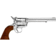 EAA Bounty Hunter Revolver, .44 Remington Magnum, 4.5in Barrel, X-Large, Fixed, Nickel Frame, Wood Grip, 6 Round Cylinder, 770085